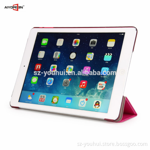 New Arrival and Fashion Silk Pattern PU Ultra-thin folded 3 styles conjoined case for iPad mini 2